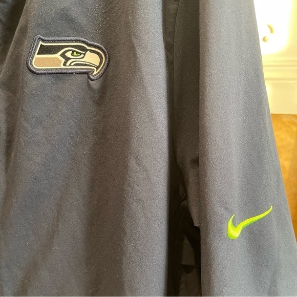 AE:  Nike Dri Fit NFL Seattle Seahawks Jacket Men's M Full-Zip Jacket Navy - Picture 7 of 14
